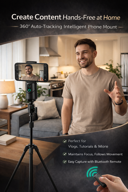 SmartCapture™
 Auto Recognition Smartphone Automatic Tracking Gimbal Tripod